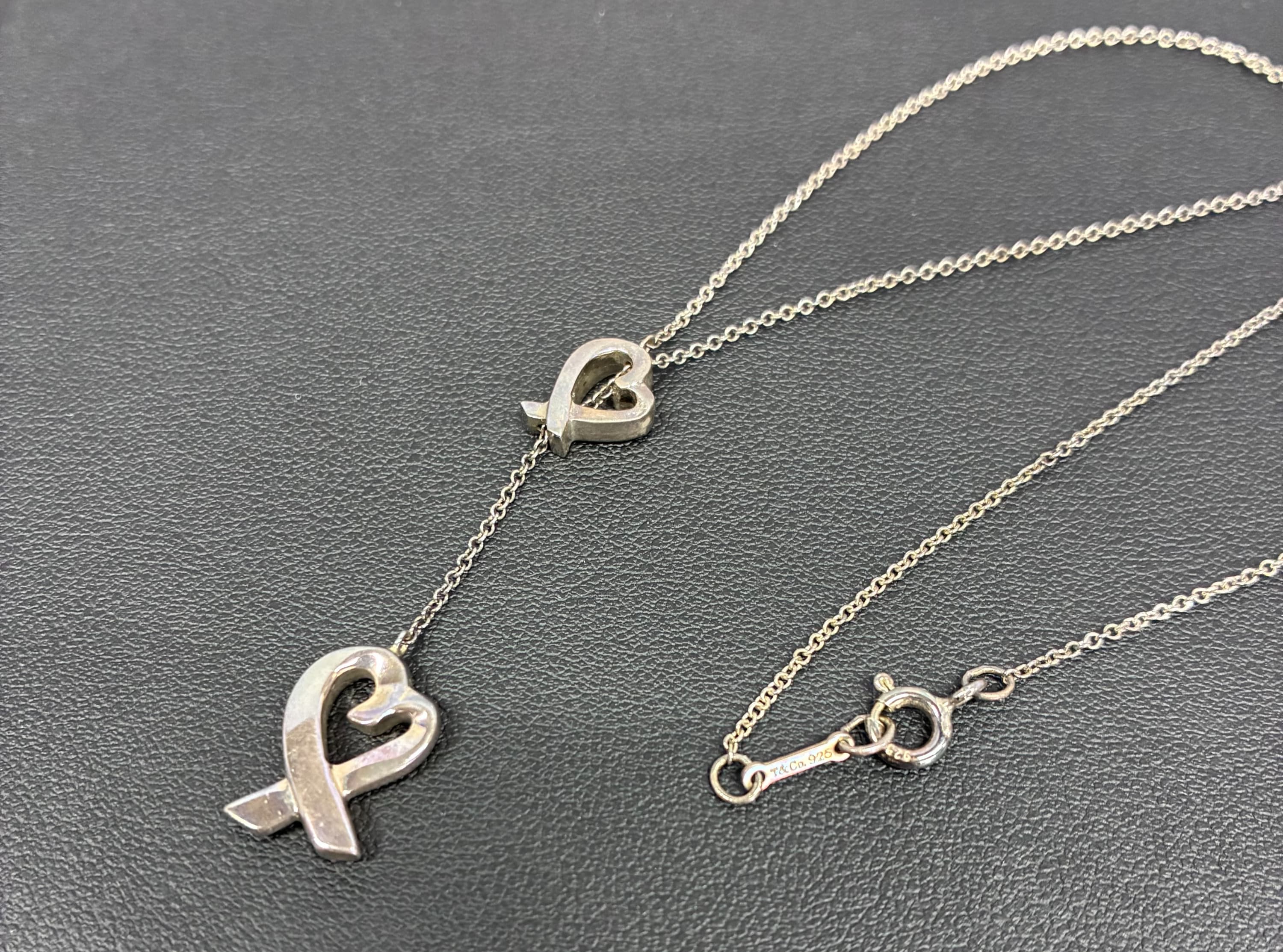 【買取実績】Tiffany&Co. ラリアット ラビングハート ネックレス