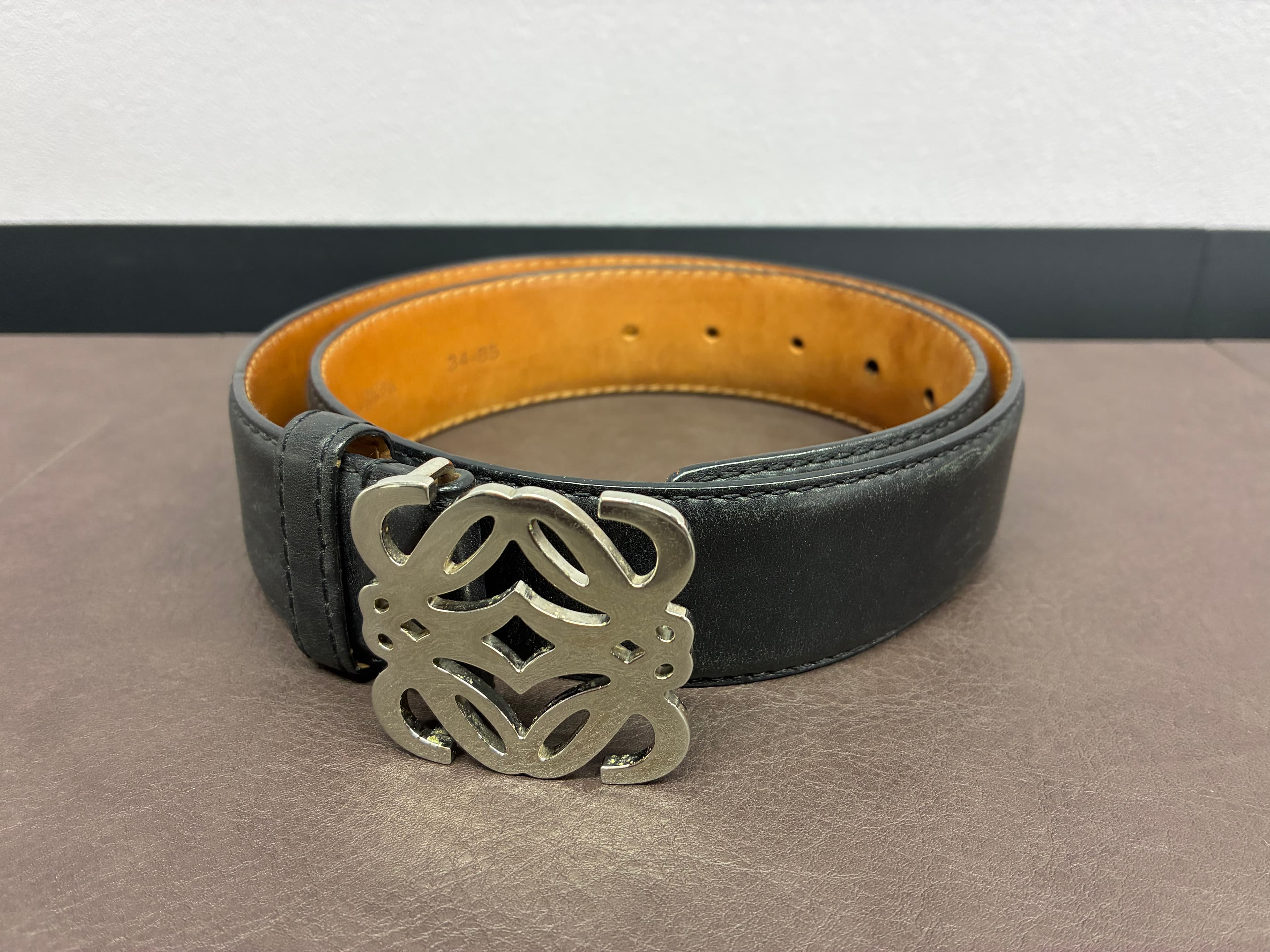 【買取実績】ロエベ アナグラム レザーベルト
