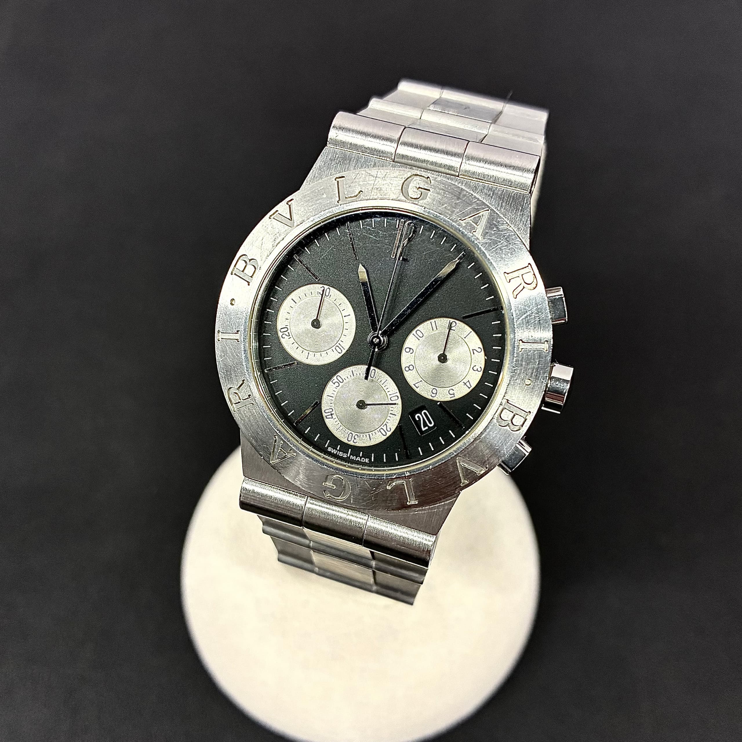 ⌚️買取実績⌚️ 【BVLGARI/ブルガリ ディアゴノ スポーツ クロノグラフ CH35S クォーツ】